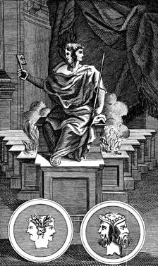 Janus, Roman god and keeper of the gate of heaven, 1798