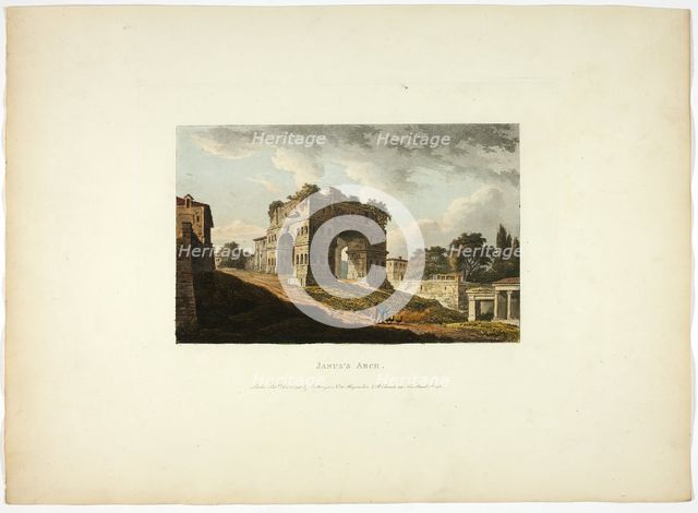 Janus's Arch, plate twenty from the Ruins of Rome, published December 6, 1796. Creator: Matthew Dubourg.