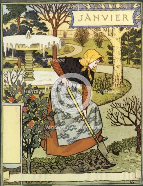 'Janvier', 1896. Creator: Eugene Samuel Grasset.