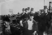 Japan - C.B. Bryan arrives in Yokohama, 1911. Creator: Bain News Service