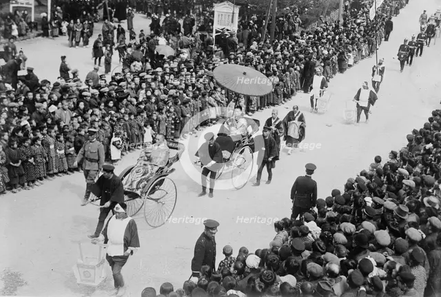Japan - Funeral of General Kawamura, 1916. Creator: Bain News Service.