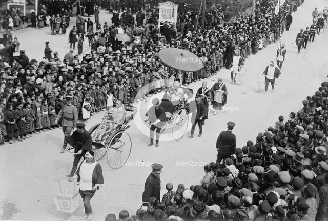 Japan - Funeral of General Kawamura, 1916. Creator: Bain News Service.