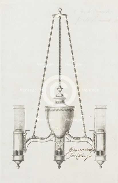 Japan lamp for ceiling, ca. 1790. Creator: Matthew Boulton.