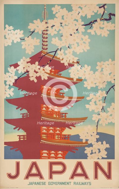 Japan. Travel poster, 20th century.