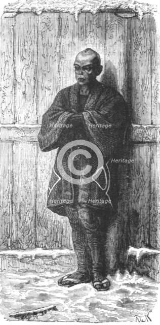'Japanese citizen in winter costume; A European Sojourn in Japan', 1875. Creator: Unknown.