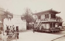 Japanese and Mahometan Houses, Habitations of Man, Universal Exposition, Paris, 1889. Creator: Unknown