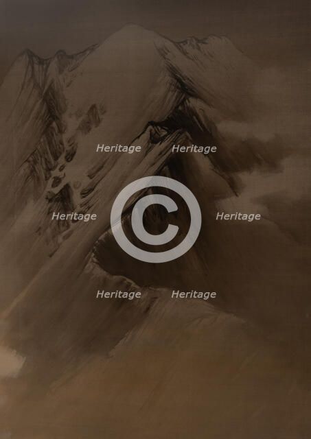 Japanese alps, 20th century. Creator: Yamamoto Shunkyo.