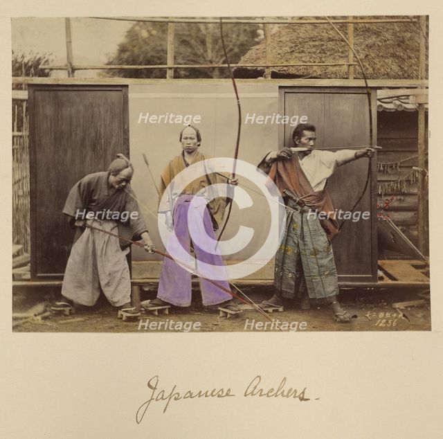 Japanese Archers, about 1873-1883. Creator: Shinichi Suzuki I.