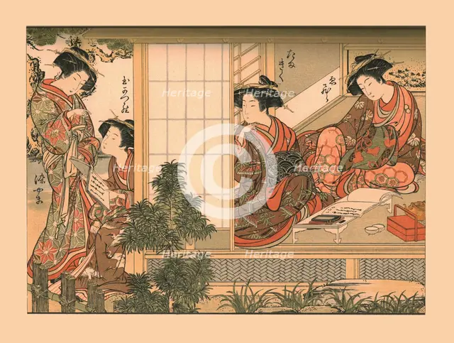 'Japanese Beauties', 1776, (1886). Artist: Wilhelm Greve.