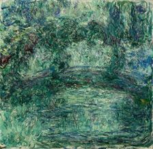 Japanese Bridge over the Water-Lily Pond in Giverny, 1920-1924. Creator: Monet, Claude (1840-1926)
