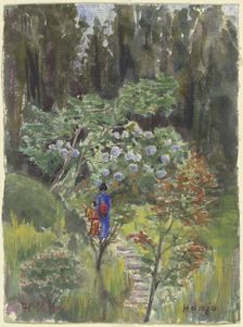 Japanese garden, 1900. Creator: Fritz Hauck