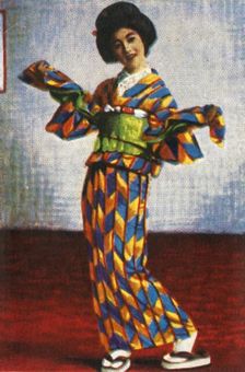 Japanese Geisha dancer, c1928. Creator: Unknown