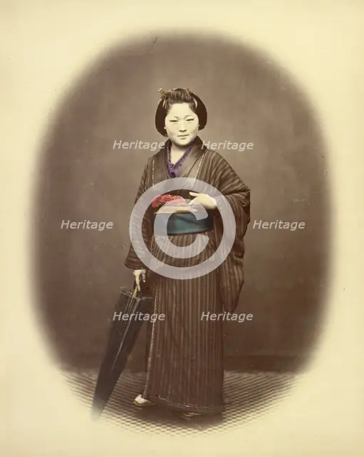 Japanese Girl, 1866-1867. Creator: Felice Beato.