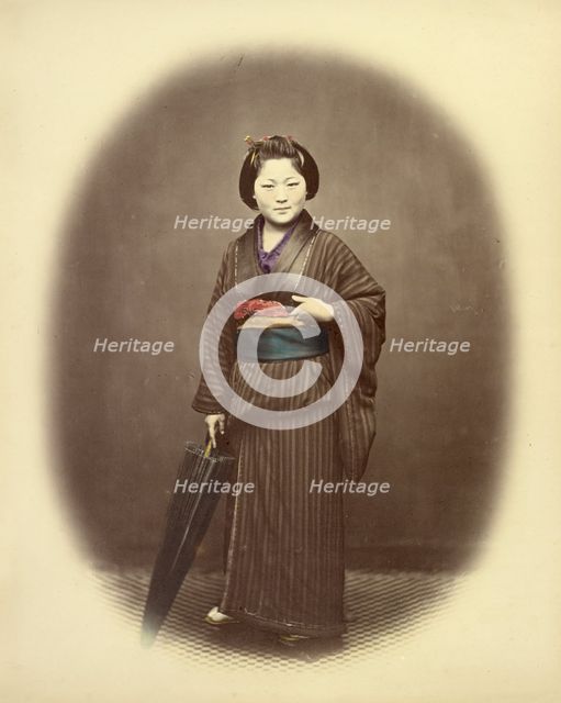 Japanese Girl, 1866-1867. Creator: Felice Beato.