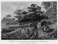 Japanese Greeting Rituals, 1813. Creator: Ivan Vasil'evich Chesky