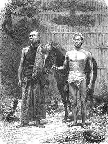 Japanese grooms (Betos); A European Sojourn in Japan 1875. Creator: Unknown