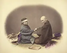 Japanese Doctor and Patient, 1868. Creator: Felice Beato