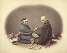 Japanese Doctor and Patient, 1868. Creator: Felice Beato