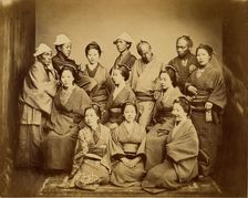 Japanese Family, about 1862. Creator: Felice Beato