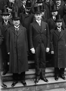 Japanese financiers in New York, 1917. Creator: Bain News Service