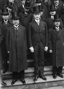 Japanese financiers in New York, 1917. Creator: Bain News Service