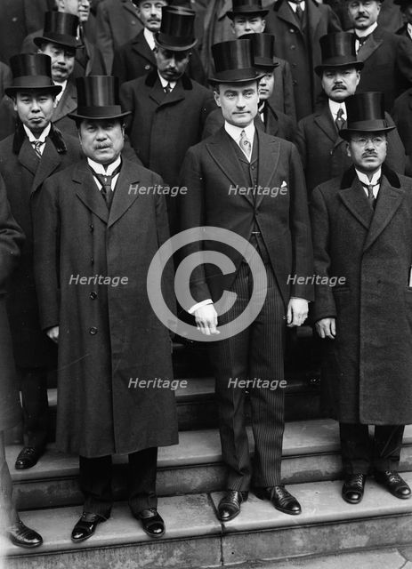 Japanese financiers in New York, 1917. Creator: Bain News Service.