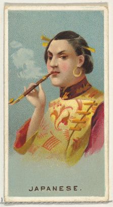 Japanese, from World's Smokers series (N33) for Allen & Ginter Cigarettes, 1888. Creator: Allen & Ginter