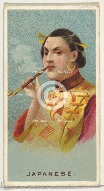 Japanese, from World's Smokers series (N33) for Allen & Ginter Cigarettes, 1888. Creator: Allen & Ginter.