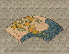 Japanese kerria and waterways, 19th century. Creator: Suzuki Kiitsu