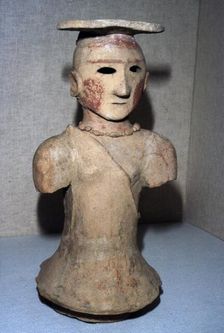 Japanese Haniwa figure of Shamaness Tomb-figure, 5th-6th century