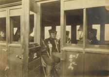 Japanese infantry ready to leave Tokyo for the front, c1904. Creator: Jimmy Hare
