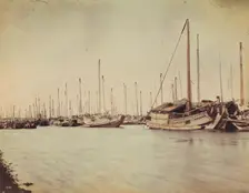 Japanese Junks, Nagasaki, 1870s-1890s. Creator: Kusakabe Kimbei