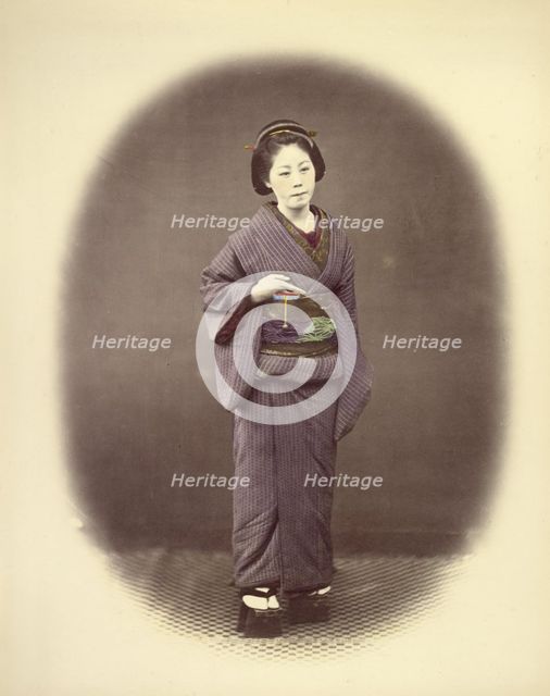 Japanese Officer's Wife, 1866-1867. Creator: Felice Beato.