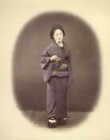 Japanese Officer's Wife, 1866-1867. Creator: Felice Beato