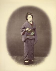 Japanese Officer's Wife, 1866-1867. Creator: Felice Beato