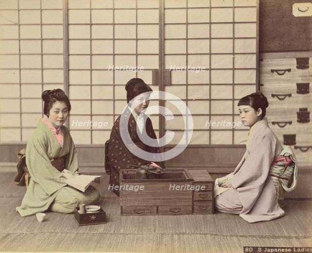 Japanese Ladies, 1870s-1890s. Creator: Kusakabe Kimbei.