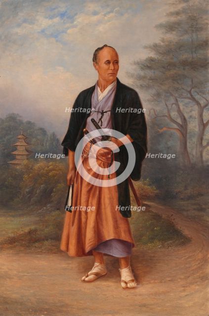 Japanese Man, ca. 1893. Creator: Antonio Zeno Shindler.