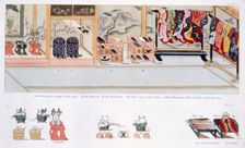 Japanese Marriage Customs, pub. 1824. Creator: Japanese School (19th century)