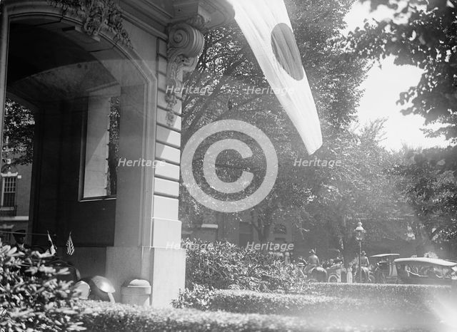 Japanese Mission To U.S. - Arrival at Residence, 1917. Creator: Harris & Ewing.