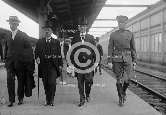 Japanese Mission To U.S. - Ishii, Lansing, Harts, 1917. Creator: Harris & Ewing.