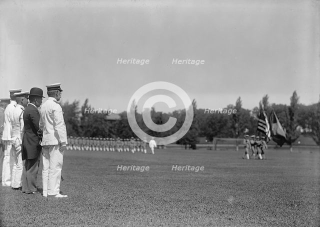 Japanese Mission To U.S. - Visit To Naval Academy, 1917. Creator: Harris & Ewing.