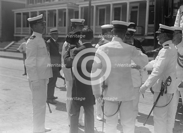 Japanese Mission To U.S. - Visit To Naval Academy, 1917. Creator: Harris & Ewing.