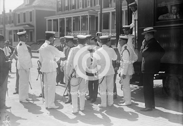 Japanese Mission To U.S. - Visit To Naval Academy, 1917. Creator: Harris & Ewing.
