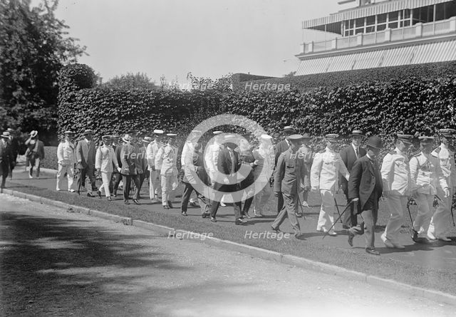 Japanese Mission To U.S. - Visit To Naval Academy, 1917. Creator: Harris & Ewing.