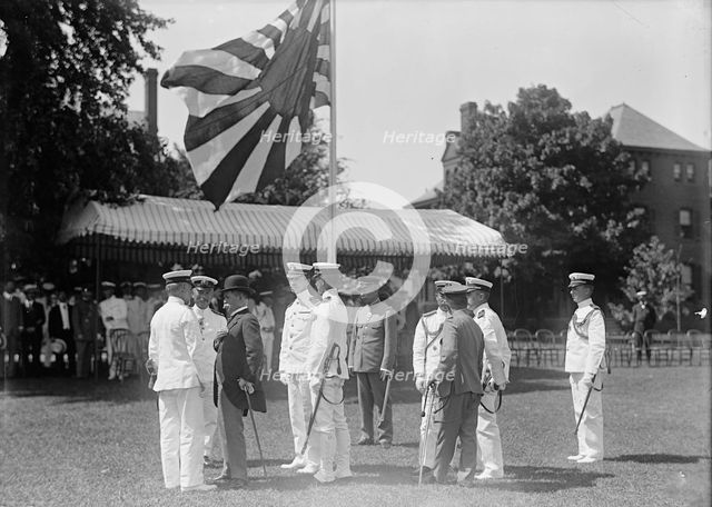 Japanese Mission To U.S. - Visit To Naval Academy, 1917. Creator: Harris & Ewing.