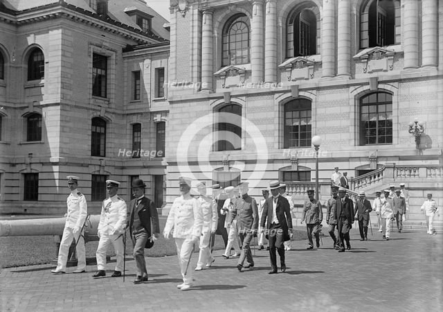 Japanese Mission To U.S. - Visit To Naval Academy, 1917. Creator: Harris & Ewing.