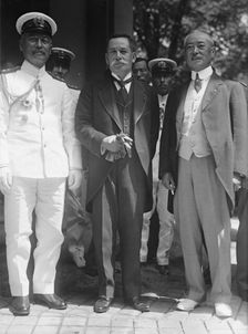 Japanese Mission To U.S. - Vice Adm. Takeshita; Viscount Ishii; Amb. Sato, 1917. Creator: Harris & Ewing