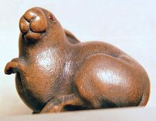 Japanese Netsuke of a hare