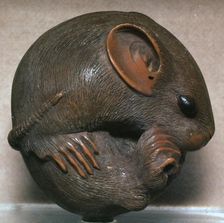 Japanese Netsuke of a rat, 19th century