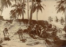 Japanese soldiers approaching Port Blair, Andaman Islands, World War II, 1942